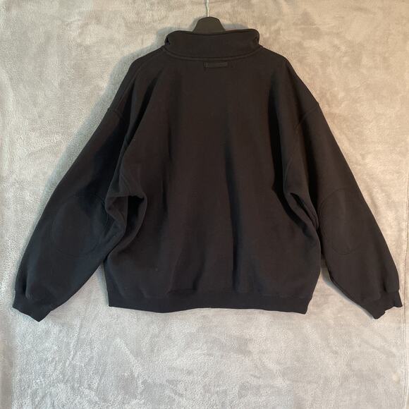 Orvis Men's Vintage 90s 1/4 Zip Pullover Sweater Preppy Golf Elbow Patch XXL - Picture 6 of 8